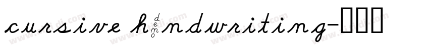 cursive handwriting字体转换